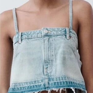 Jean Zara Crop Top